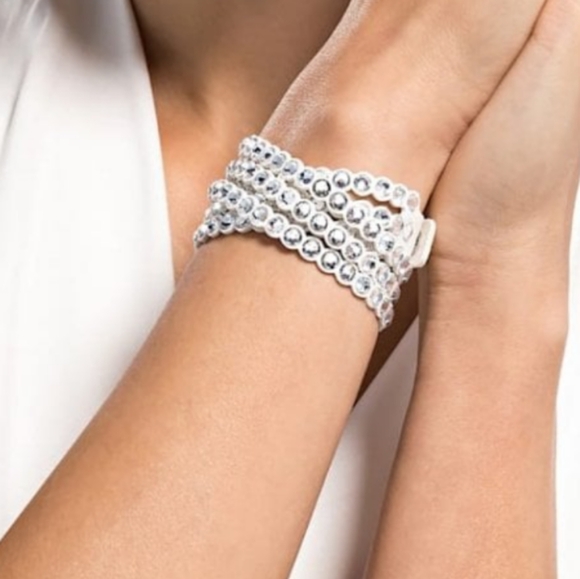 Swarovski Power Collection Bracelet, Beige, Rhodium plated - Picture 2 of 8